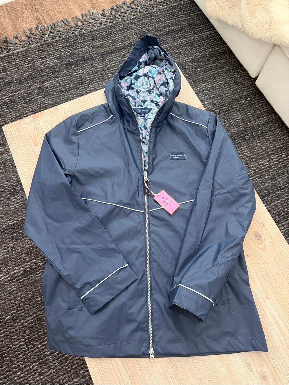 Simply Southern women’s full zip raincoat